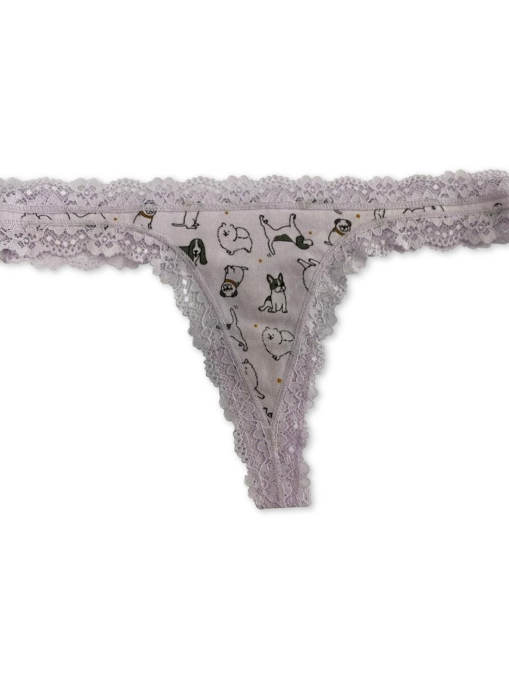 Jenni by Jennifer Moore Womens Lace Trim Thong